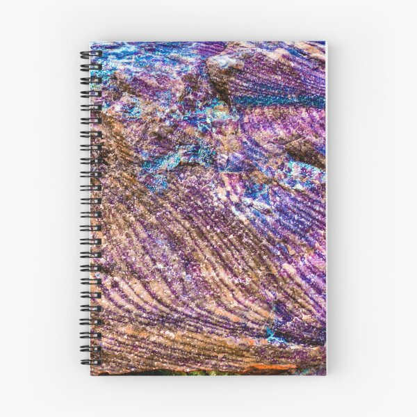 Item preview, Iridescent Rock Texture – Purple Blue Mineral Abstract Photography designed and sold by aadventures.