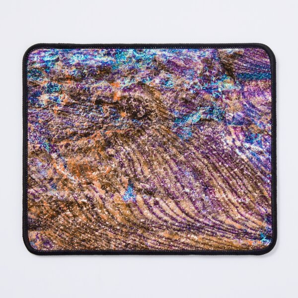 Item preview, Iridescent Rock Texture – Purple Blue Mineral Abstract Photography designed and sold by aadventures.