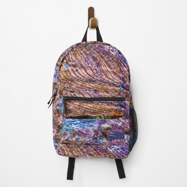 Item preview, Iridescent Rock Texture – Purple Blue Mineral Abstract Photography designed and sold by aadventures.
