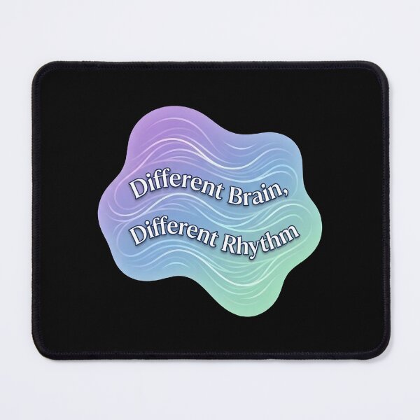 Item preview, Different brain, different rhythm | Adhd awareness designed and sold by SocialStaticz.