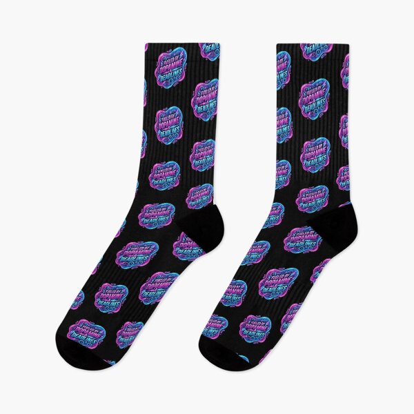 Item preview, Fueled by dopamine and deadines | Adhd awareness designed and sold by SocialStaticz.