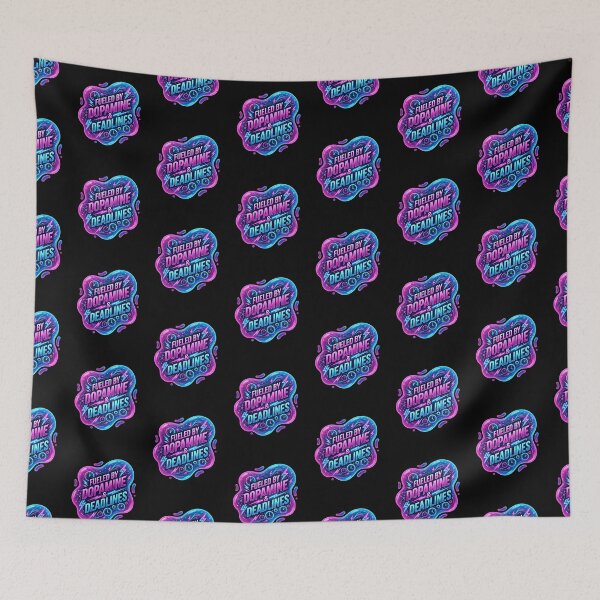 Item preview, Fueled by dopamine and deadines | Adhd awareness designed and sold by SocialStaticz.