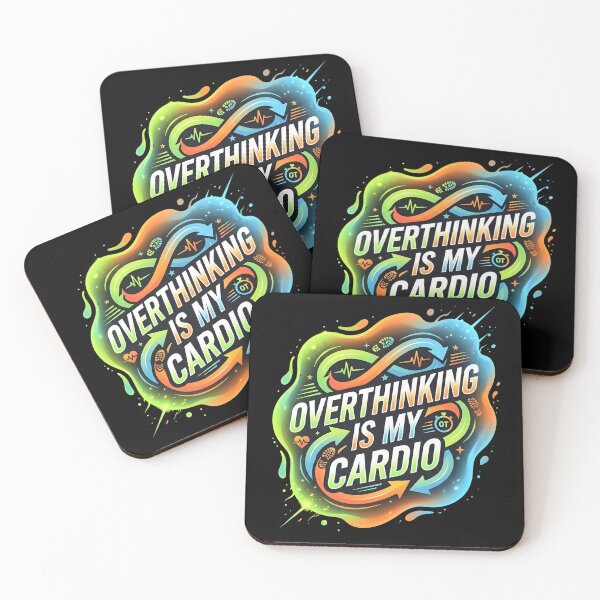 Item preview, Overthinking is my cardio | Adhd awareness designed and sold by SocialStaticz.