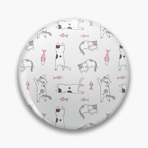 Item preview, Playful Kittens and Little Fish Pattern designed and sold by SweetFury.