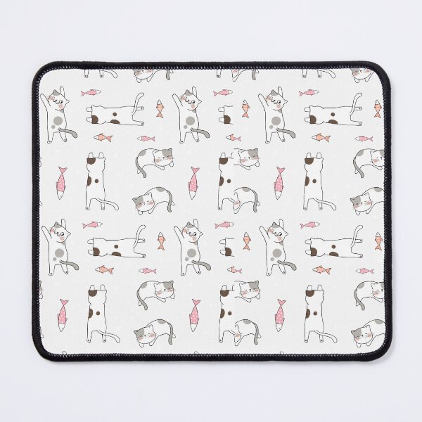 Item preview, Playful Kittens and Little Fish Pattern designed and sold by SweetFury.