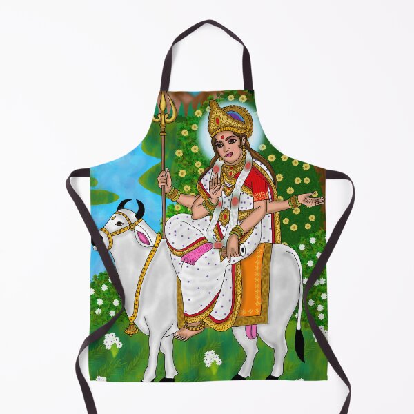 Item preview, Goddess Mahagauri Divine Design – Hindu Navdurga Spiritual Artwork designed and sold by Harshit_Digital_Arts.