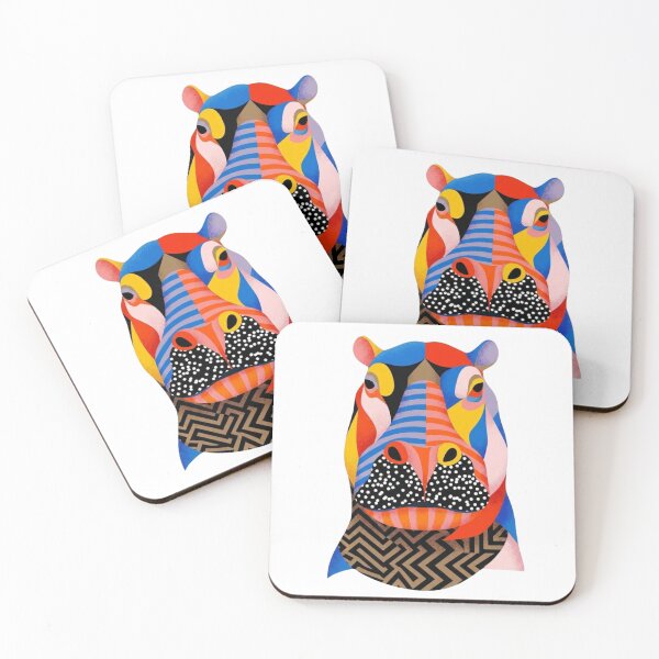 Item preview, Vibrant Abstract Hippo Pop Art  designed and sold by SimpleOrdinary.