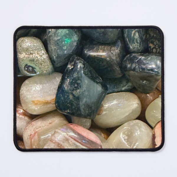 Item preview, Mixed Crystal Stones – Dark Green and Banded Onyx Gem Texture designed and sold by aadventures.