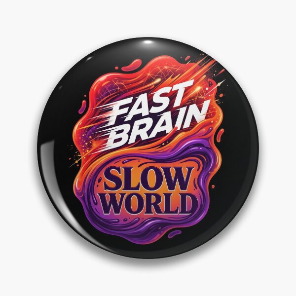 Item preview, Fast brain slow world | Adhd awareness designed and sold by SocialStaticz.