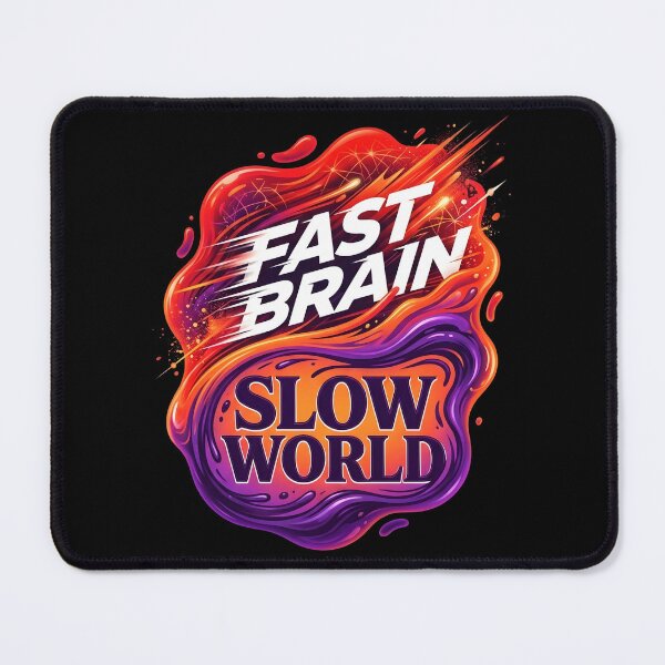 Item preview, Fast brain slow world | Adhd awareness designed and sold by SocialStaticz.