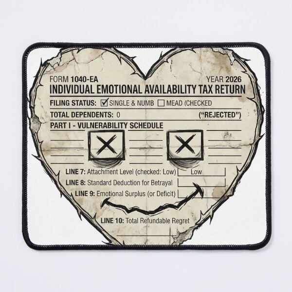 Item preview, EMOTIONAL AVAILABILITY TAX RETURN designed and sold by DeadlyWhisper.