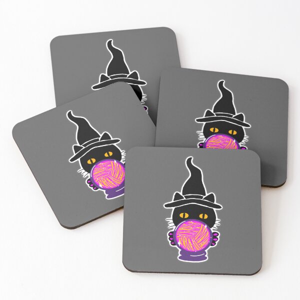 Item preview, Yarn Witch Cat Magic Sticker designed and sold by ArtyWares.