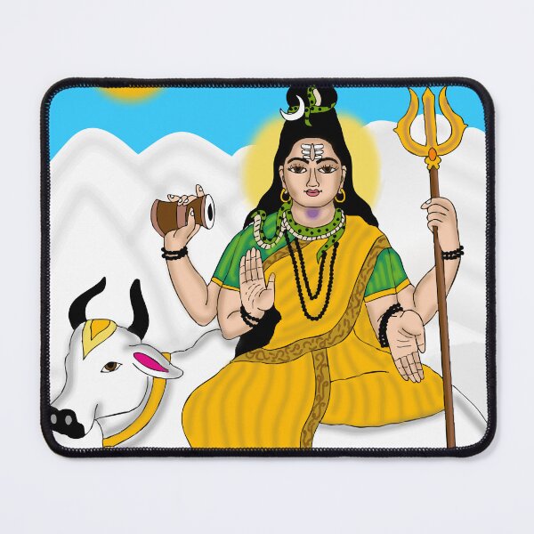 Item preview, Goddess Maheshwari Divine Design – Sacred Hindu Shakti Artwork designed and sold by Harshit_Digital_Arts.