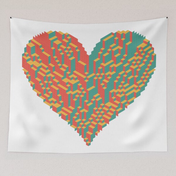 Item preview, Geometric Lozenge Tiling Art Print - Albina Heart designed and sold by tilinger.