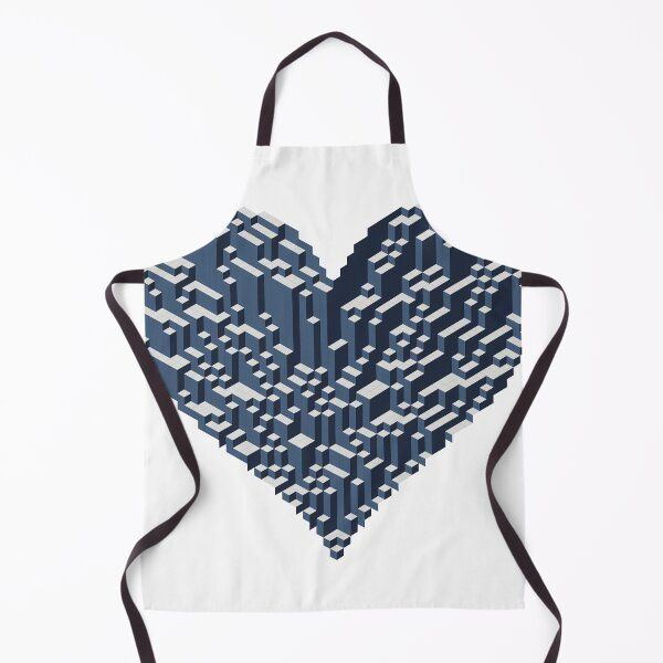 Item preview, Geometric Lozenge Tiling Art Print - Cosmic Blue Heart designed and sold by tilinger.