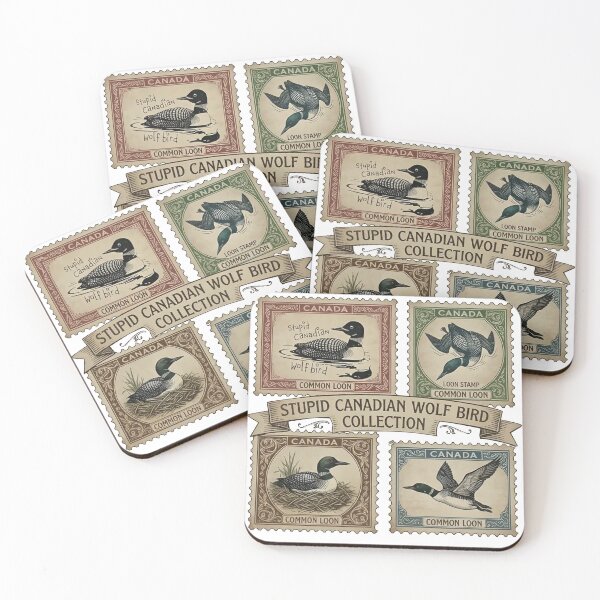 Item preview, Stupid Canadian Wolf Bird Collection Canada , Heated Rivalry designed and sold by GesanoSchuza.
