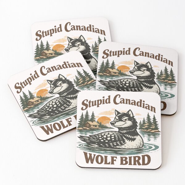 Item preview, Stupid Canadian Wolf Bird , Heated Rivalry Inspired Clothes, Vintage Sarcastic AnimalStupid Canadian Wolf Bird , Heated Rivalry Inspired Clothes, Vintage Sarcastic Animal designed and sold by GesanoSchuza.