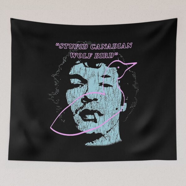 Item preview, Stupid Canadian Wolf Bird Ilya Rozanov Connor Storrie Face Black designed and sold by GesanoSchuza.