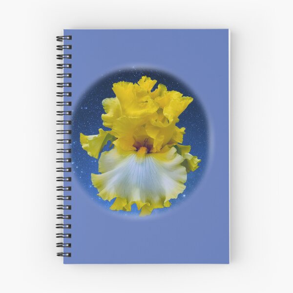 Item preview, Yellow Bearded Iris Flower and Starry Sky designed and sold by Rockyctees.