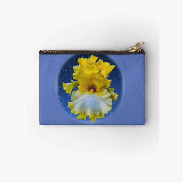 Item preview, Yellow Bearded Iris Flower and Starry Sky designed and sold by Rockyctees.
