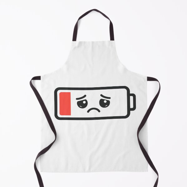 Item preview, Low Battery Mood Funny Minimal Cartoon Design designed and sold by Echo-Draw.