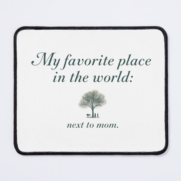 Item preview, My Favorite Place in the World — “Next to Mom” Sentimental Art Print | Family Keepsake Wall Art designed and sold by FestivityFinds.