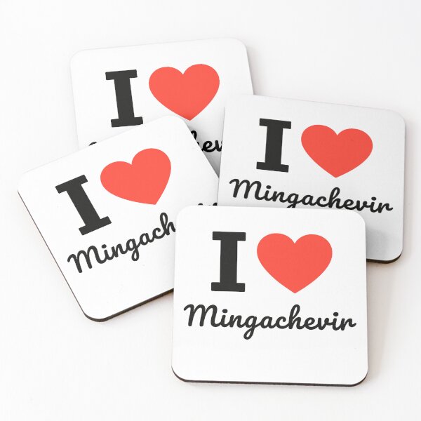 Item preview, I Love Mingachevir | Azerbaijan City Typography | Urban Pride & Travel Culture Design designed and sold by PaintedPixels01.