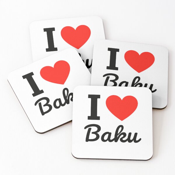 Item preview, I Love Baku | Azerbaijan Capital Typography | Urban Culture & Travel Pride Design designed and sold by PaintedPixels01.