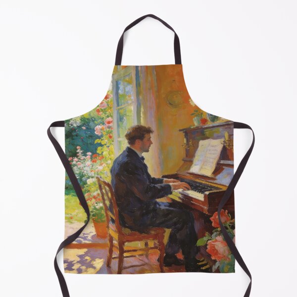 Artikelvorschau, Romantic Indoor Rose Garden Scene, Singing & Playing Piano Artwork entworfen und verkauft von BlareBlare.