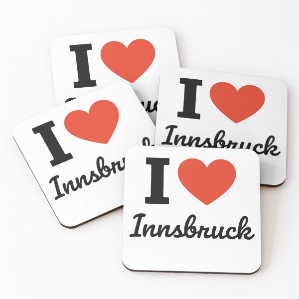 Item preview, I Love Innsbruck | Alpine City Typography | Austria Travel & Mountain Culture Design designed and sold by PaintedPixels01.