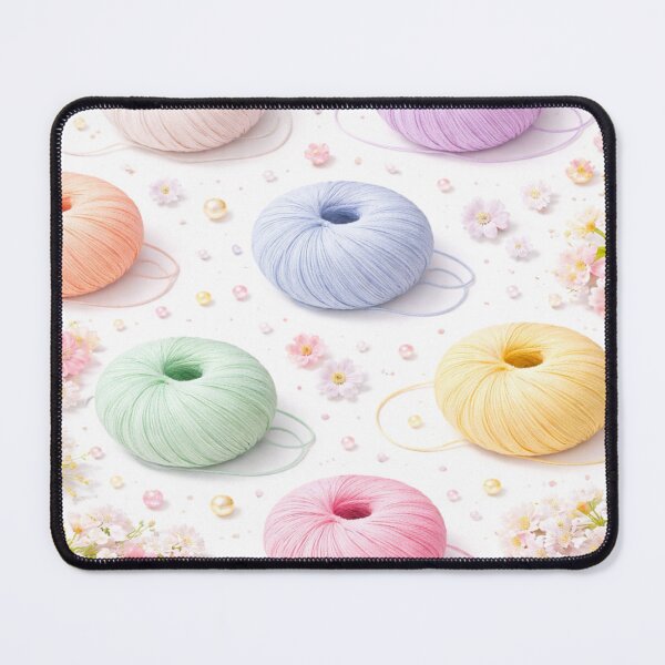 Item preview, Pastel Crochet Yarn Pattern – Spring Floral Seamless Design designed and sold by CreativeNest88.