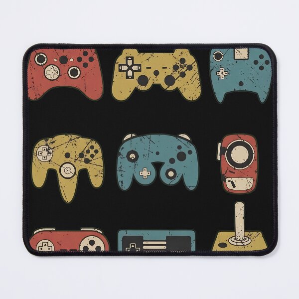 Item preview, Video Gaming Controllers T-Shirt, Gift for Video Games Player, Video Gamer Retro Vintage Colors Graphic Tee, Gift for Gamer, Funny Gaming T-Shirt designed and sold by OlyvieArt.