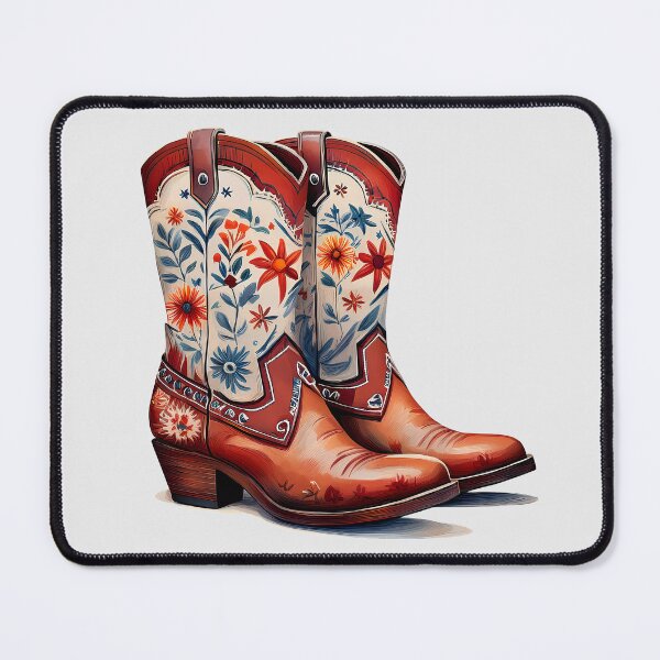 Item preview, Cowboy fan texan boots style illustration design designed and sold by Clara Fruggeri.