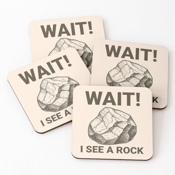 Item preview, Wait! I See A Rock Funny Rock Lover Rockhound Geology Humor designed and sold by KLArtzStore.
