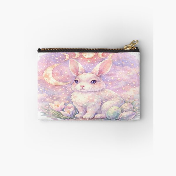 Item preview, Pastel Moon Bunny Celestial Rabbit Art designed and sold by SasmitaStudioCo.