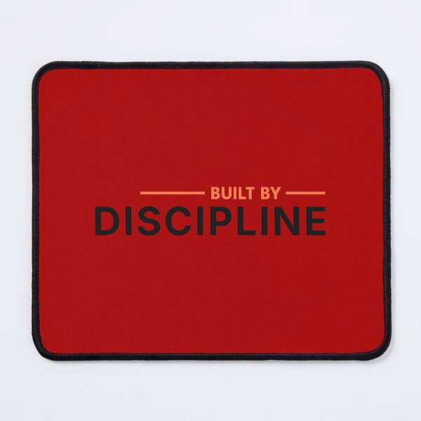 Item preview, Built by Discipline Minimal Motivational Typography designed and sold by vizzionary.