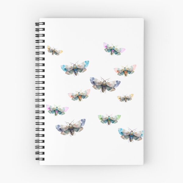 Item preview, Colorful Moths Flock designed and sold by AnimaliaStar.