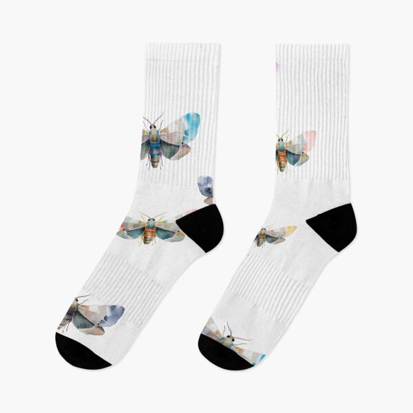 Item preview, Colorful Moths Flock designed and sold by AnimaliaStar.