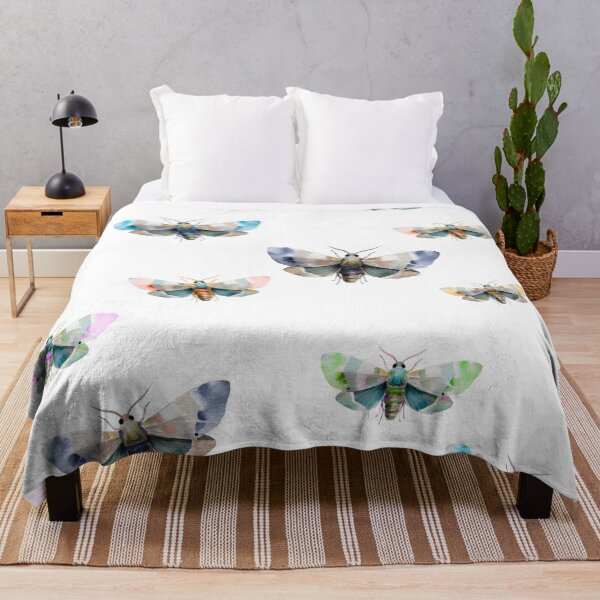 Item preview, Colorful Moths Flock designed and sold by AnimaliaStar.