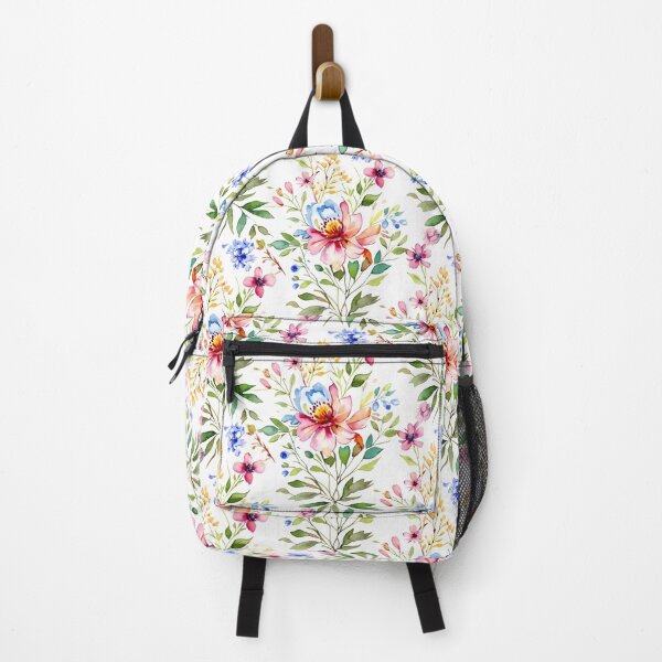 Artikelvorschau, Pastellfarbene Tragetasche mit Aquarellblumenmuster – Nahtloses botanisches Design für den Frühlingsgarten entworfen und verkauft von FestivityFinds.