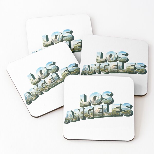 Item preview, Los Angeles Retro Cityscape designed and sold by bleedsbluedesigns.