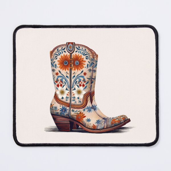 Item preview, Western style boots design illustration print designed and sold by Clara Fruggeri.