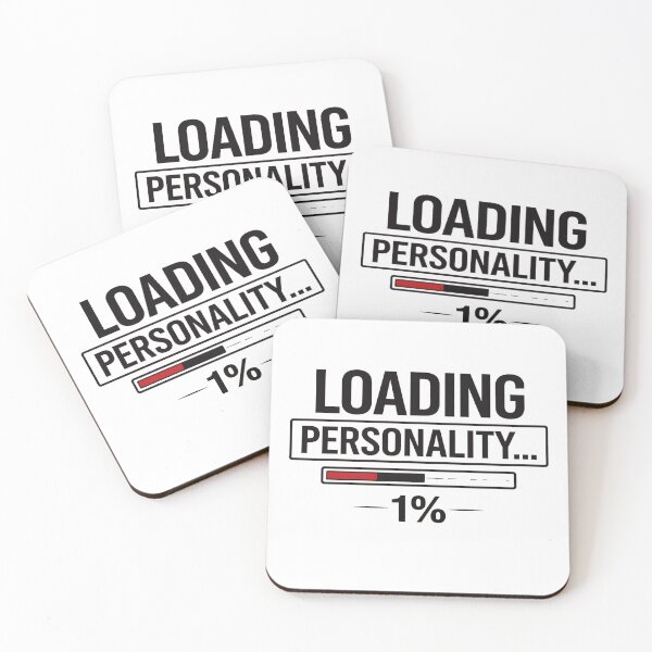 Item preview, Loading Personality 1% Funny Minimal Typography Design designed and sold by Echo-Draw.