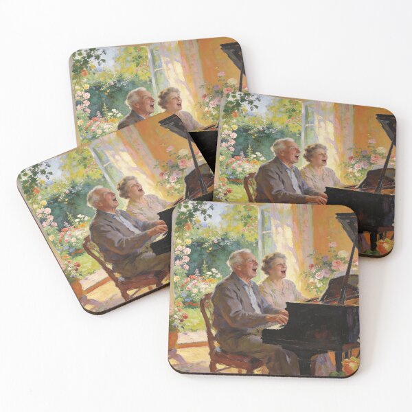 Item preview, Beautiful Floral Living Room Art, Impressionist lover, Music & Garden Interior Scene designed and sold by BlareBlare.