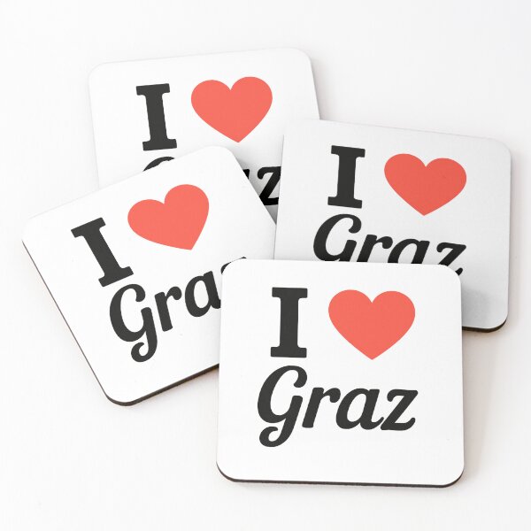 Item preview, I Love Graz | Austrian City Typography | Culture, History & Urban Charm Design designed and sold by PaintedPixels01.