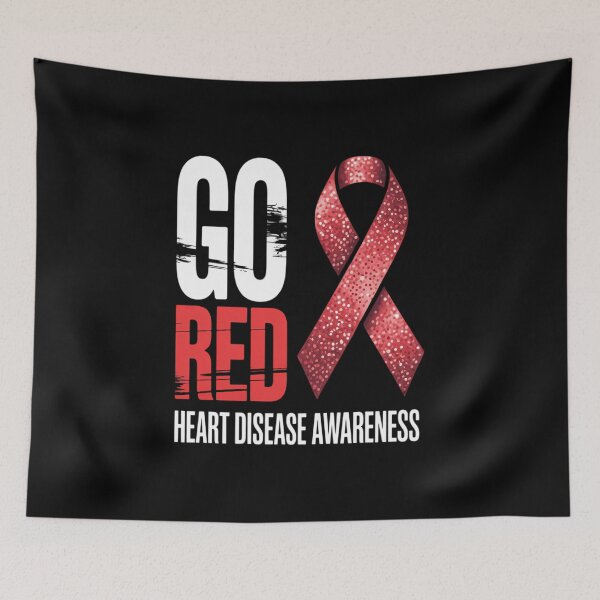 Item preview, Go Red Heart Disease Awareness We Wear Red In February designed and sold by IdunayaStore.