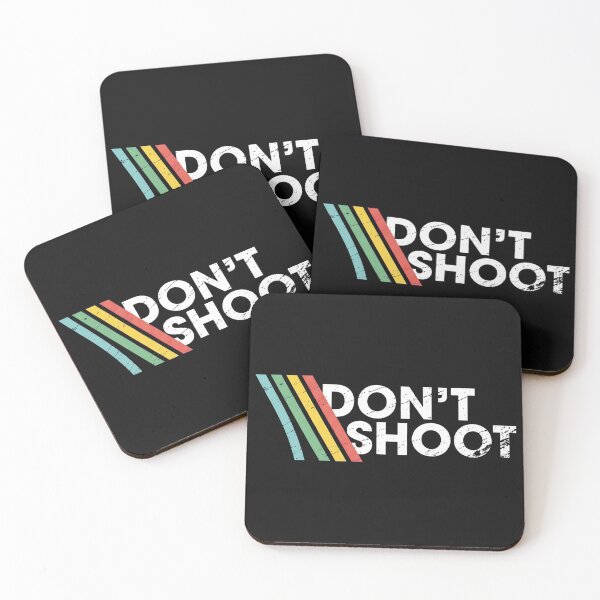 Item preview, DON'T SHOOT Gaming Shirt Sarcastic Funny Retro Arcade Raiders Tee Video Game Emote Gamer Gift Distressed Vintage ARC Stripes designed and sold by OlyvieArt.
