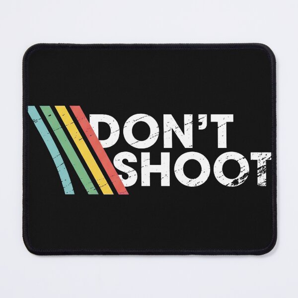 Item preview, DON'T SHOOT Gaming Shirt Sarcastic Funny Retro Arcade Raiders Tee Video Game Emote Gamer Gift Distressed Vintage ARC Stripes designed and sold by OlyvieArt.