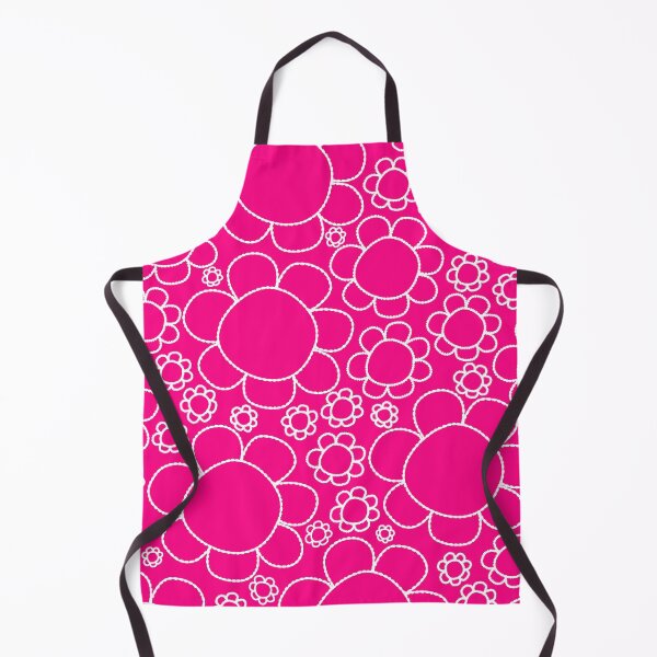 Item preview, Cheerful Doodle Flowers Cute Floral Pattern in Hot Pink designed and sold by kierkegaard.