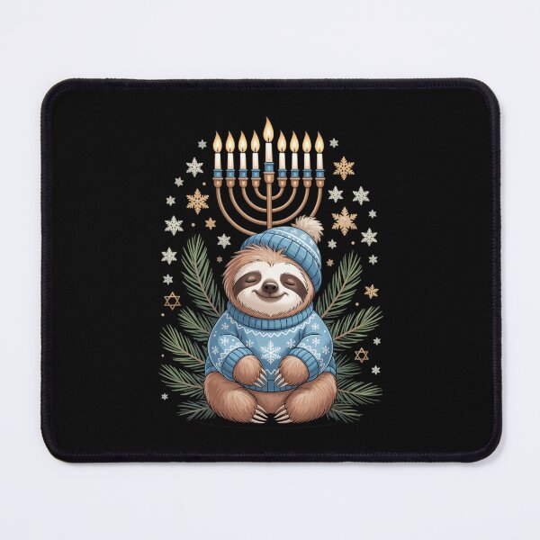 Item preview, Hanukkah Sloth Jewish Chanukah Sleeping designed and sold by IdunayaStore.